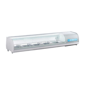 XCS-132L WHITE SUSHI SHOWCASE, 132L, 5*1/2 GN PAN 1771*406*316