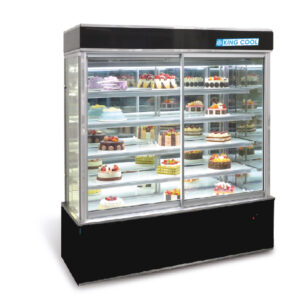 SGH-120WF FRONT SLIDING DOOR CAKE SHOWCASE (BLACK MARBLE)