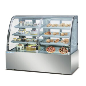 CG180FA / FE-3XB CURVED CAKE DISPLAY CABINET (COLD & HOT)