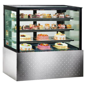 SG-120FA-3XB BLACK CAKE SHOWCASE (SQUARE) 1200*700*1250 3 SHELVES