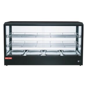BW-34 BLACK SQUARE HEATED DISPLAY CABINET