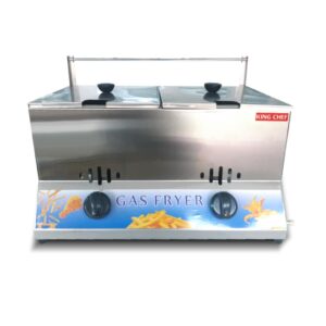 MLP-72A GAS DOUBLE CYLINDER DOUBLE SCREEN FRYER