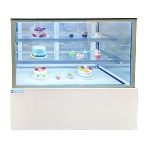 XSR630V-090W WHITE ECONOMICAL JAPANESE-STYLE RIGHT-ANGLE CAKE DISPLAY