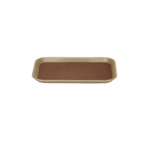 RECTANGULAR NON-SLIP TRAY BROWN 450g
