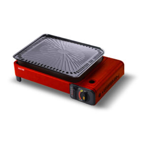 PORTABLE GAS BBQ STOVE (RED COLOR)