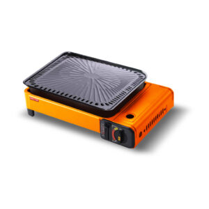 PORTABLE GAS BBQ STOVE (ORANGE COLOR)
