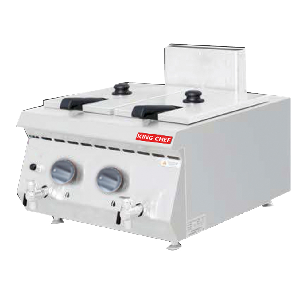 E-RQZ-600 GAS STYLE 2 TANK FRYER
