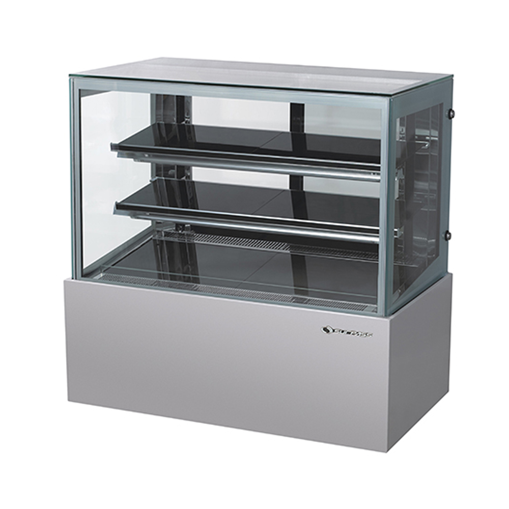G-322BF MARBLE DISPLAY FRIDGE 2-8 DEGREE (WHITE/SILVER)