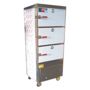 LEMARI STEAMER 3 PINTU KECIL, KAPASITAS 9 LOYANG