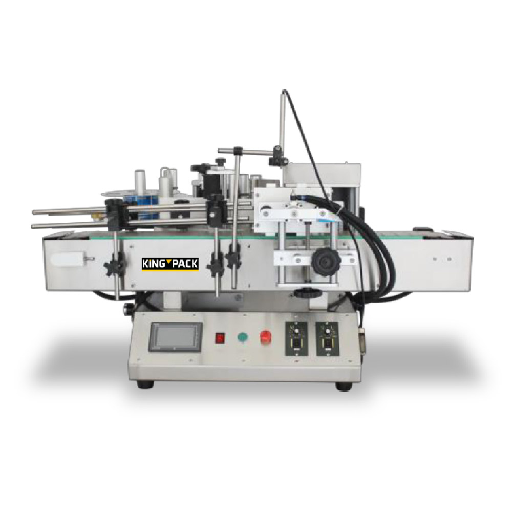 TRLM-120B TABLETOP ROUND BOTTLE LABELING MACHINE (BOTTLE HOLDING TYPE)