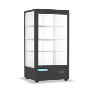 XCR-68L (BLACK) FOUR SIDES GLASS DISPLAY WARMER