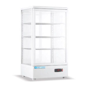 XCR-68L (WHITE) FOUR SIDES GLASS DISPLAY WARMER