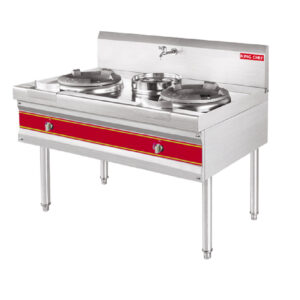YYWC-1300 GAS STOVE DOUBLE BURNER & SINGLE SOUP